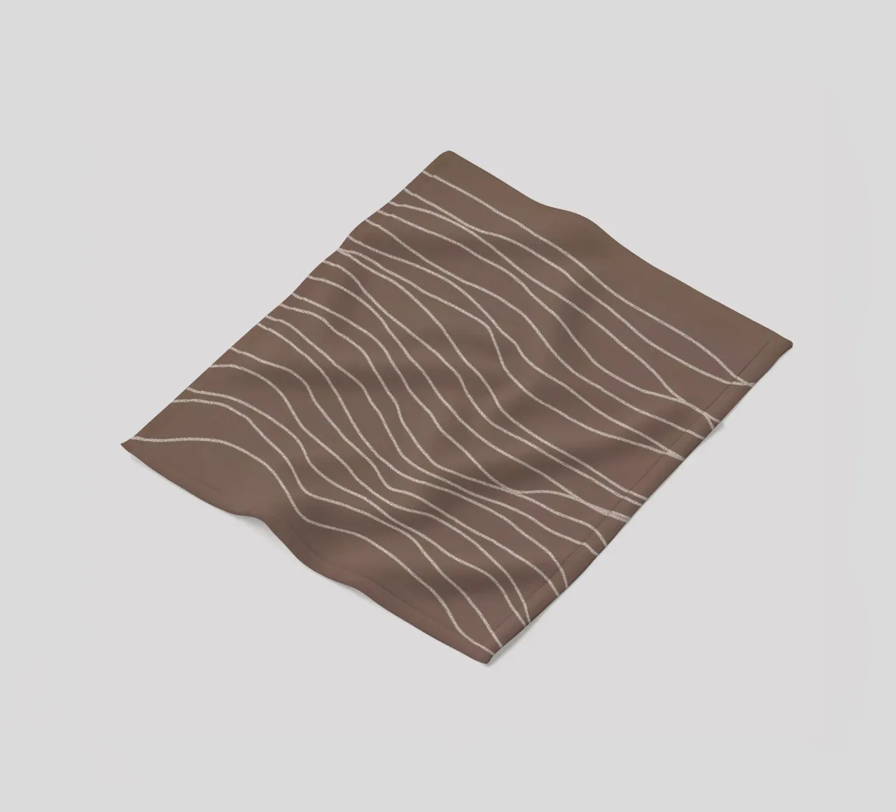 Minimal Chalk Lines on Brown | Abstract Landscape manta de franela de sabidussi