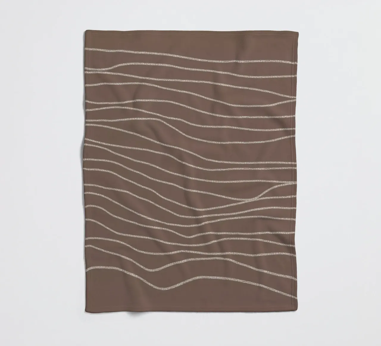 Minimal Chalk Lines on Brown | Abstract Landscape manta de franela de sabidussi