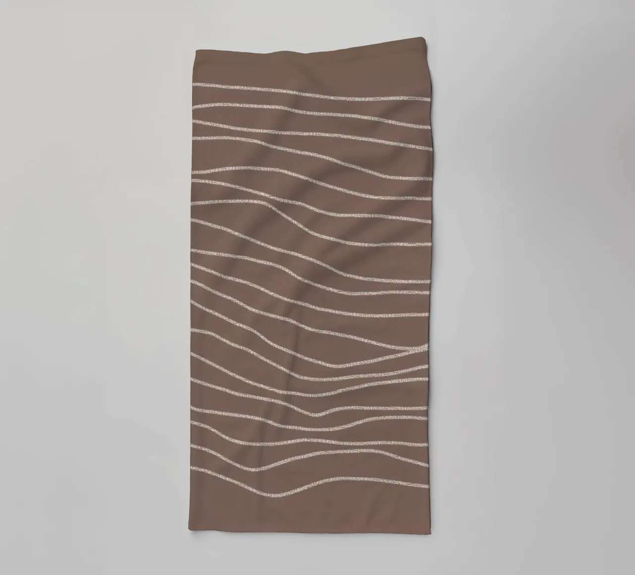 Minimal Chalk Lines on Brown | Abstract Landscape asciugamano da bagno da sabidussi