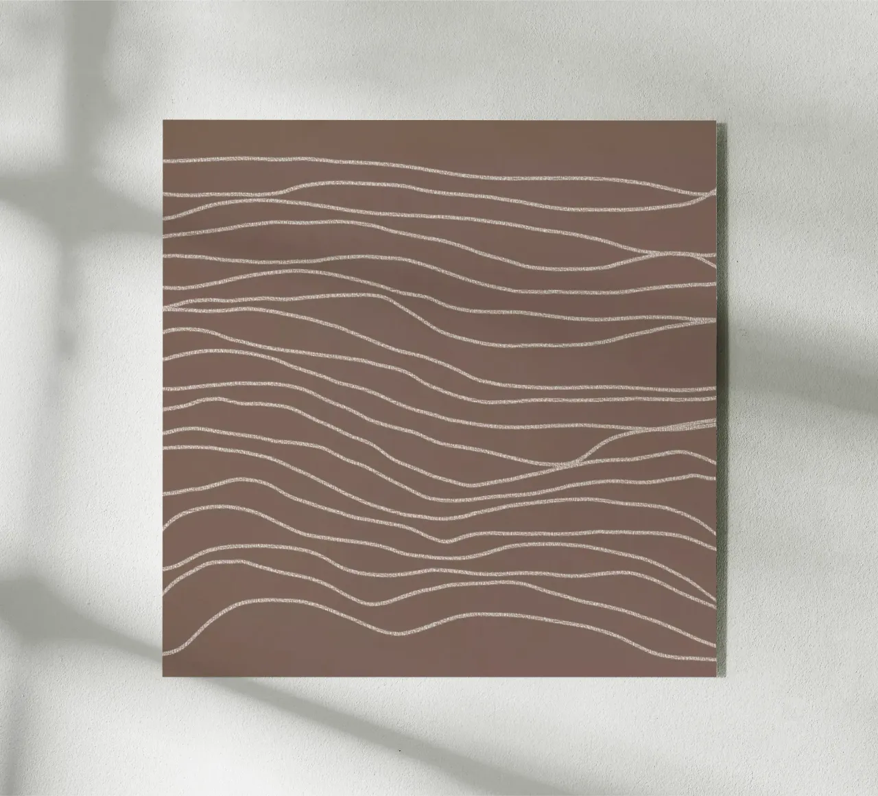 Minimal Chalk Lines on Brown | Abstract Landscape metacrilato de sabidussi