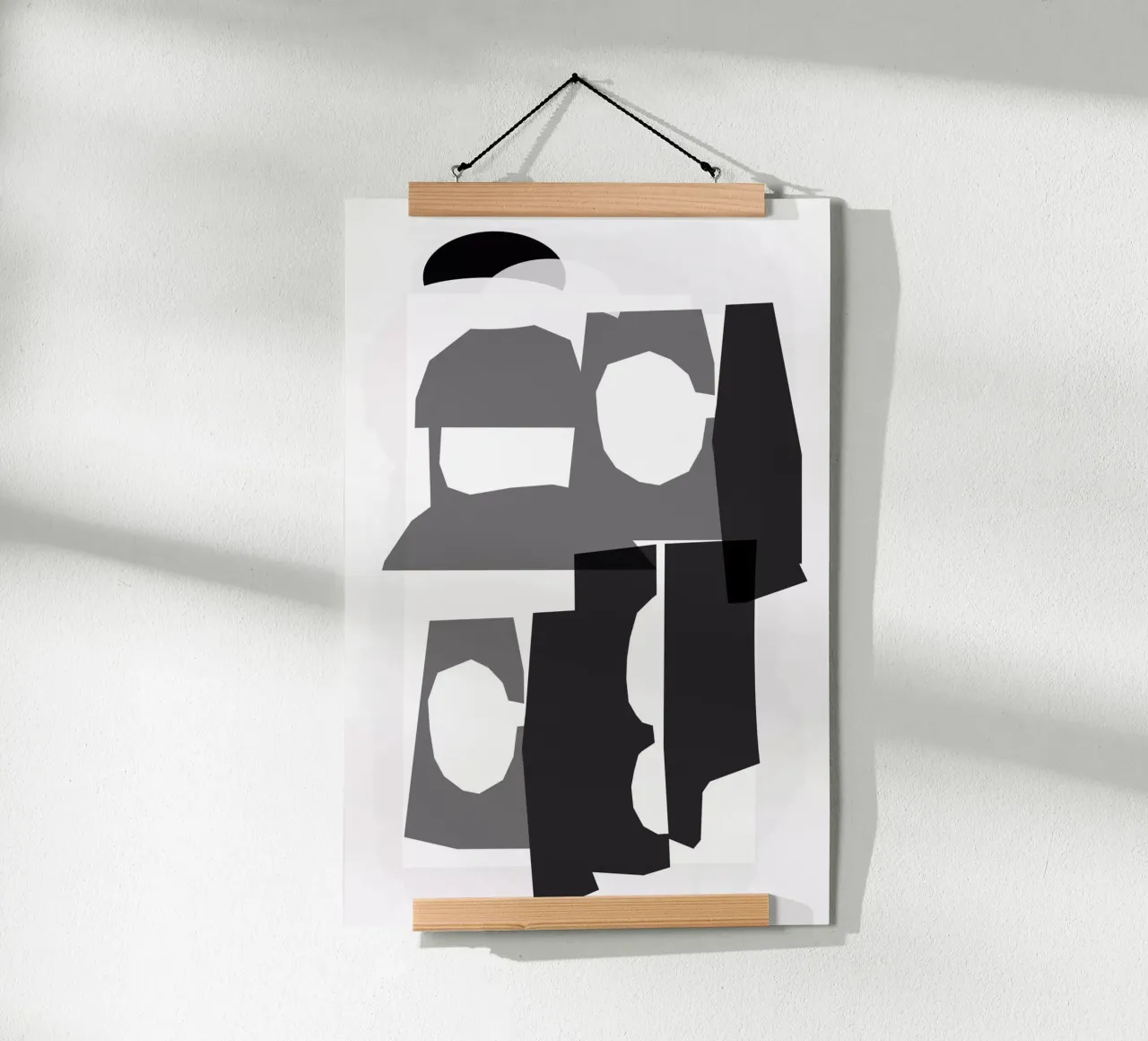 Forme ritagliate in bianco e nero 3 carta hahnemühle da Cartissi