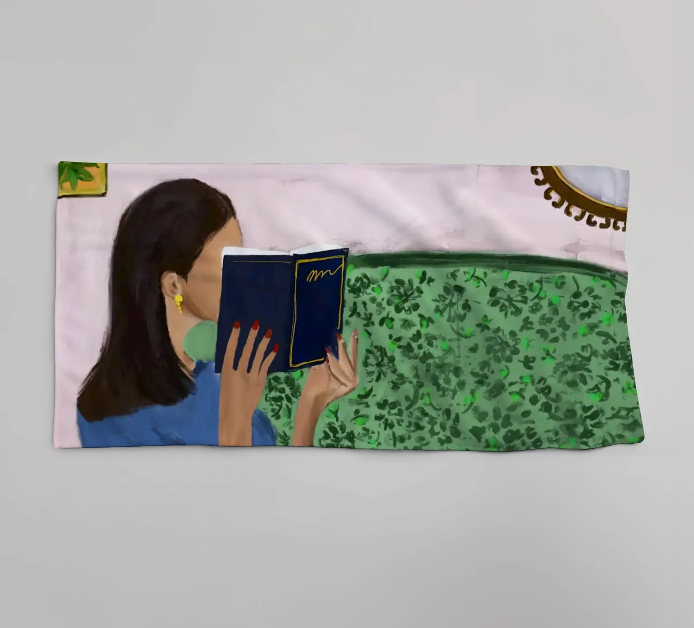 MIDDAGLEZING badhanddoek van OSHEENSGALLERY