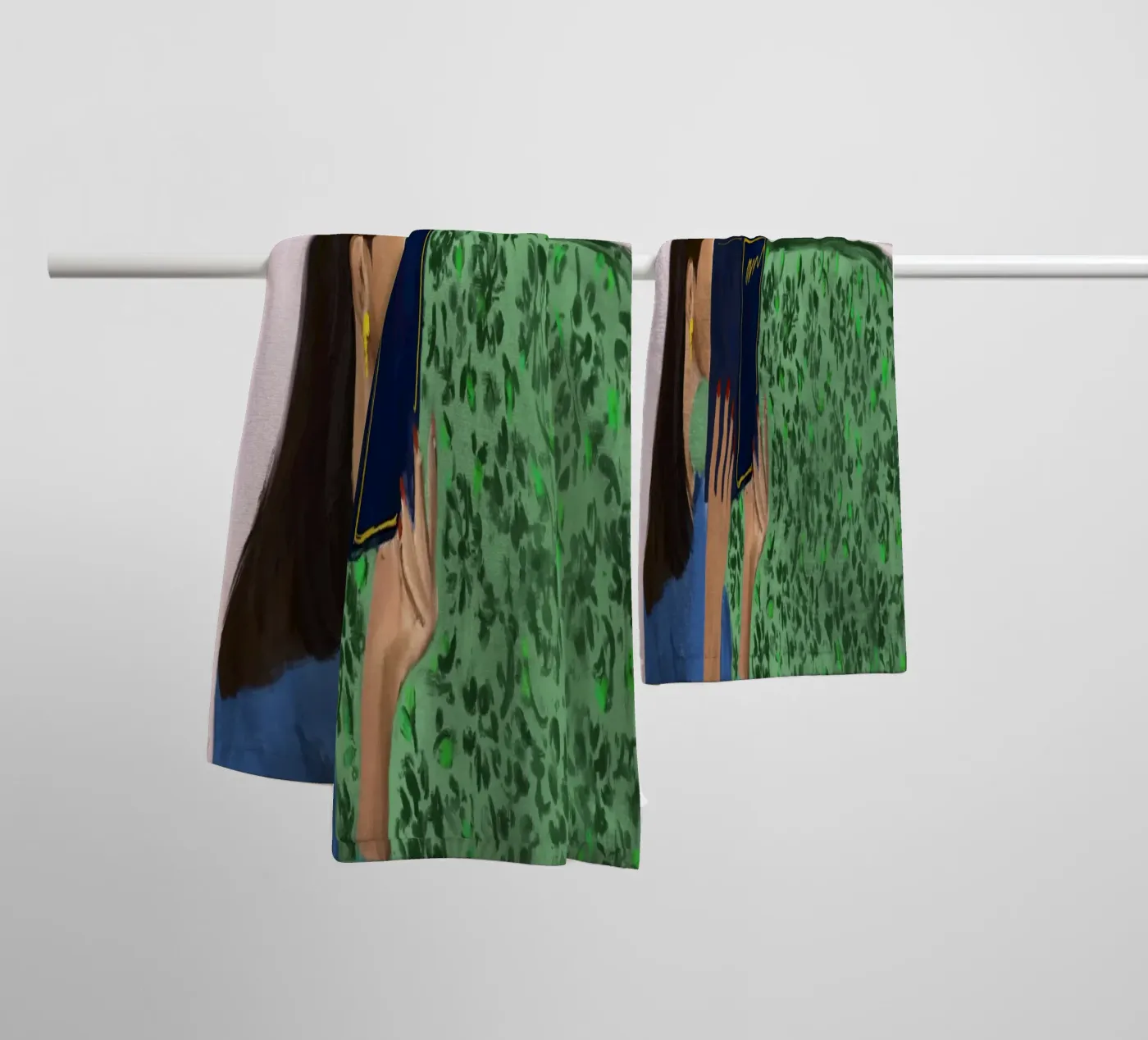 MIDDAGLEZING badhanddoek van OSHEENSGALLERY