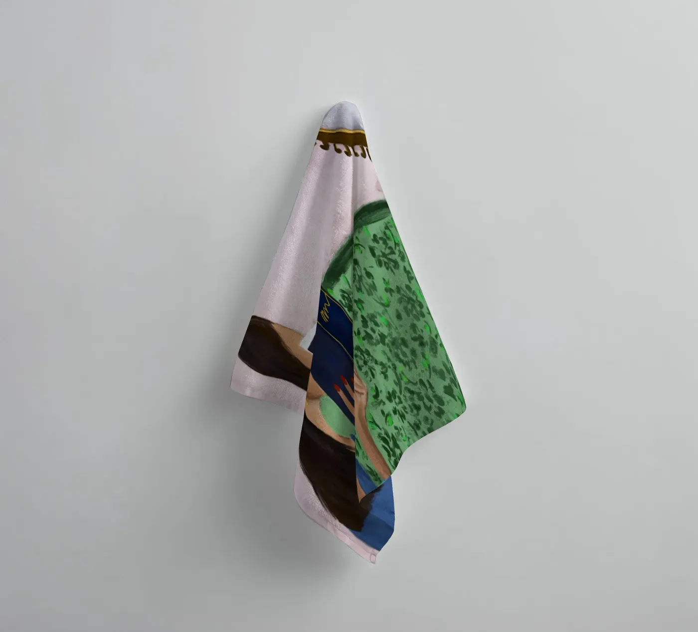 MIDDAGLEZING badhanddoek van OSHEENSGALLERY