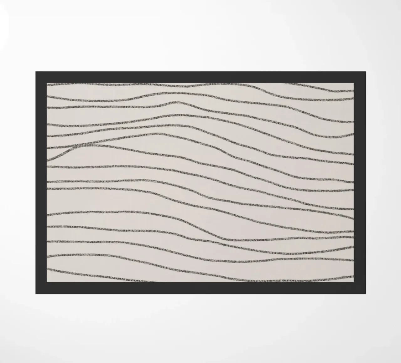 Minimal Charcoal Lines on Light Neutral | Abstract Landscape zerbino da sabidussi