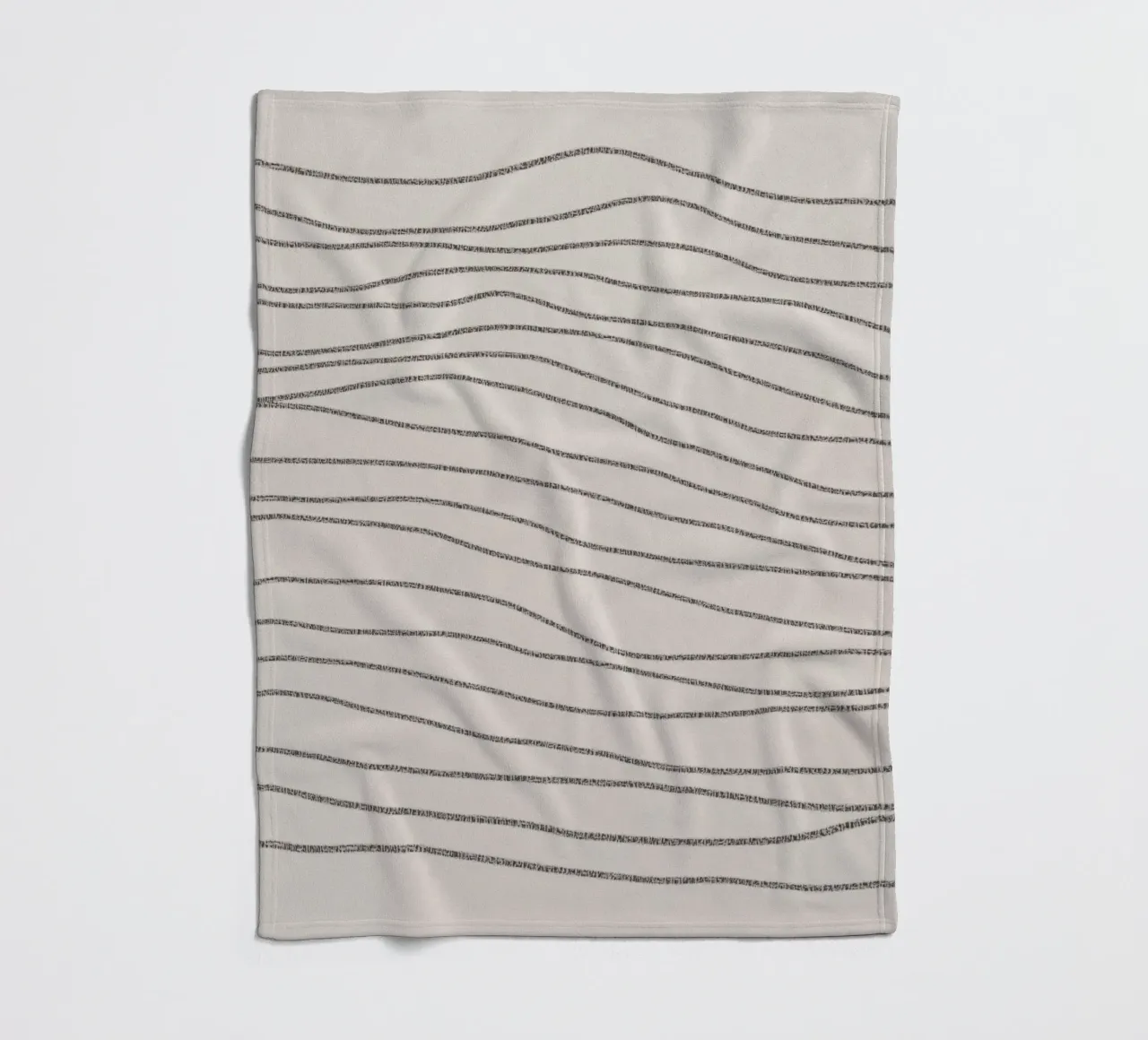 Minimal Charcoal Lines on Light Neutral | Abstract Landscape coperta in pile da sabidussi