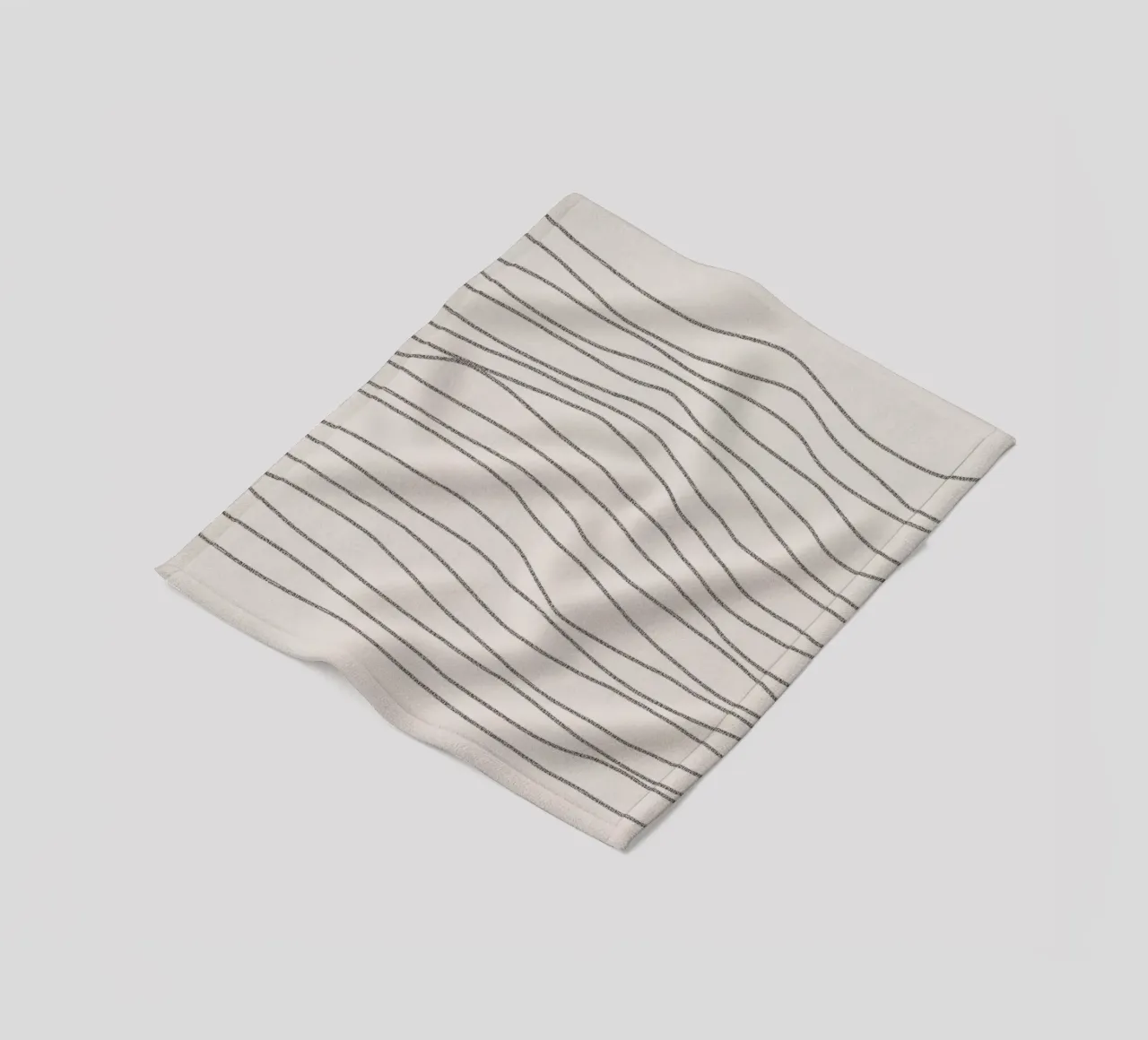 Minimal Charcoal Lines on Light Neutral | Abstract Landscape fleece blanket by sabidussi