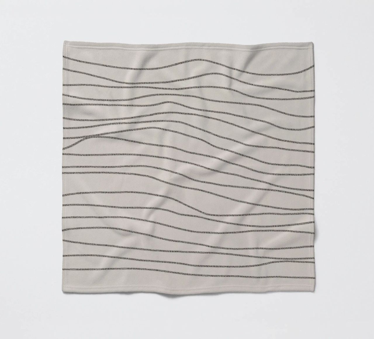 Minimal Charcoal Lines on Light Neutral | Abstract Landscape coperta in pile da sabidussi