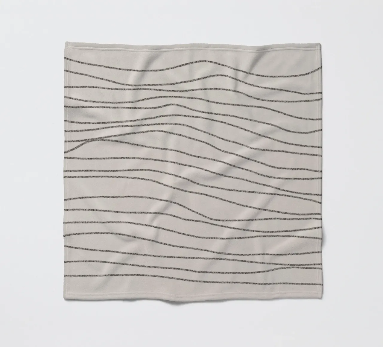 Minimal Charcoal Lines on Light Neutral | Abstract Landscape coperta in pile da sabidussi