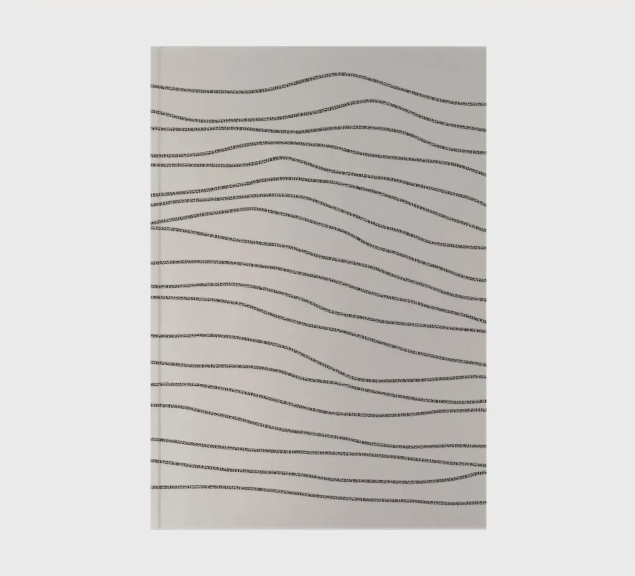 Minimal Charcoal Lines on Light Neutral | Abstract Landscape notebook by sabidussi