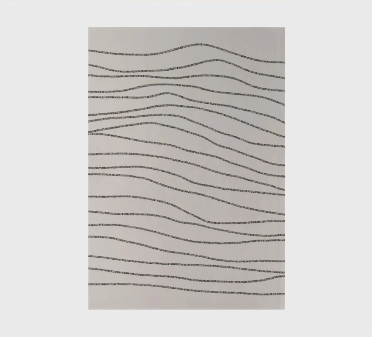 Minimal Charcoal Lines on Light Neutral | Abstract Landscape notebook by sabidussi