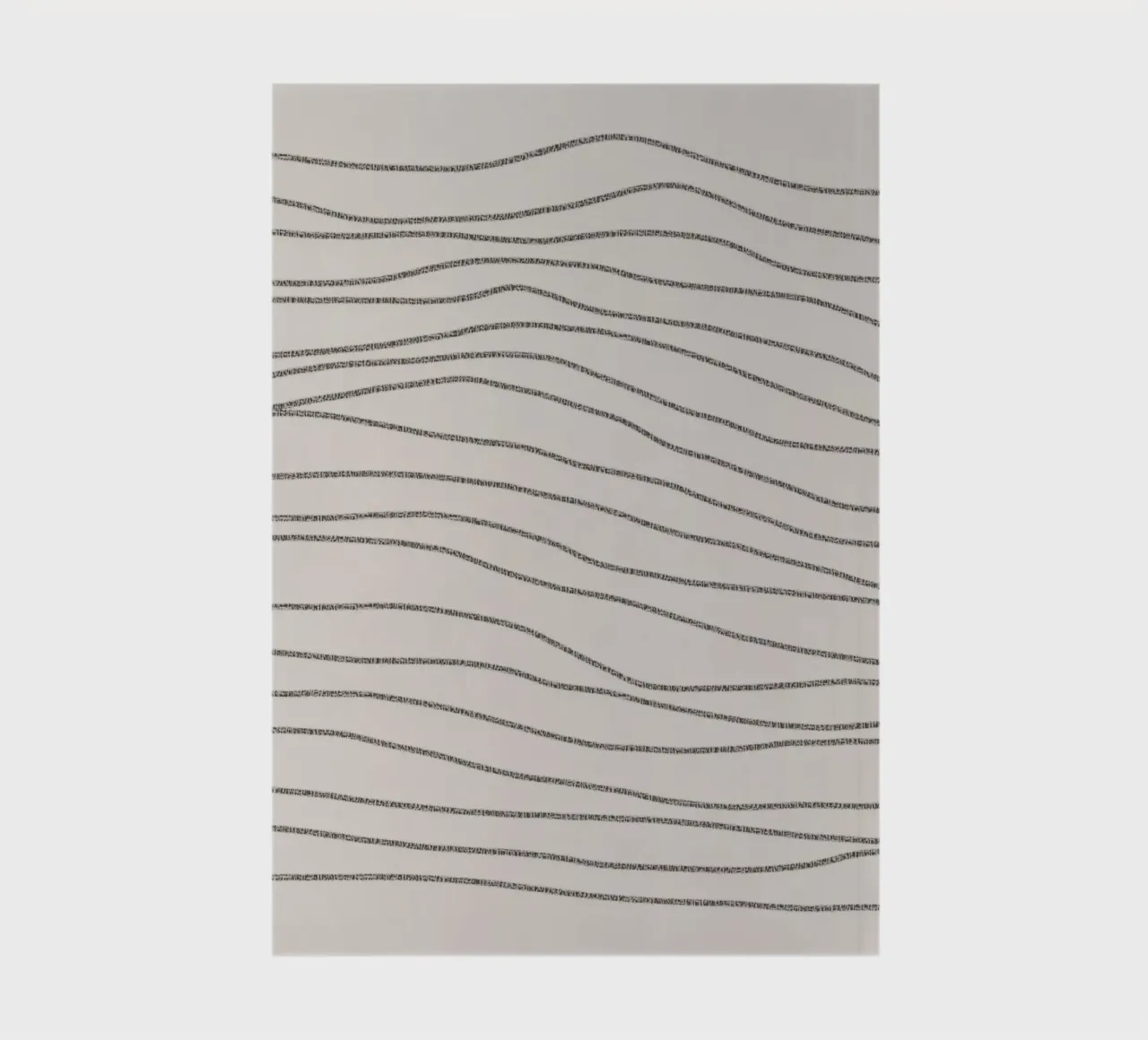 Minimal Charcoal Lines on Light Neutral | Abstract Landscape notebook by sabidussi