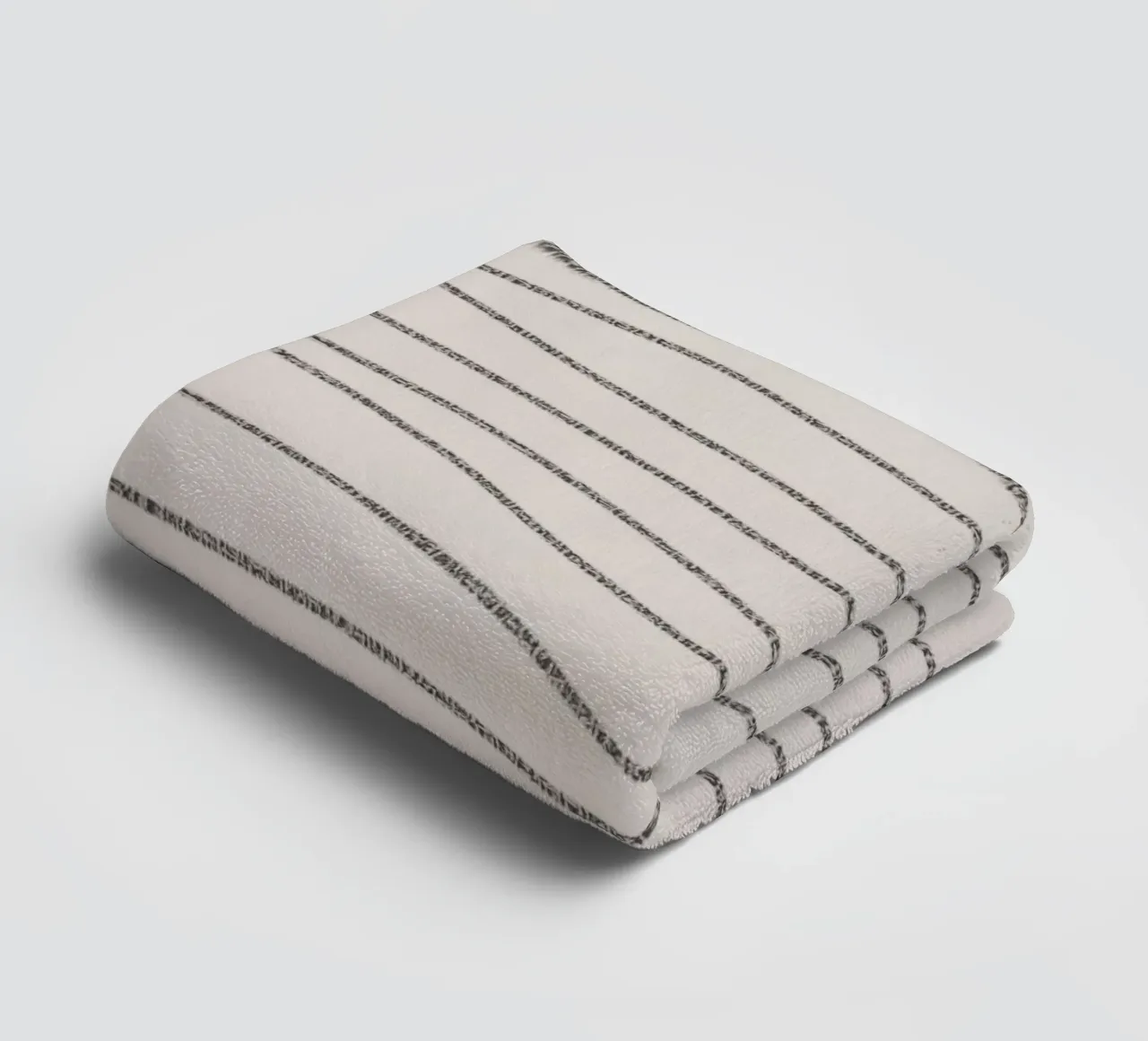 Minimal Charcoal Lines on Light Neutral | Abstract Landscape Handtuch von sabidussi
