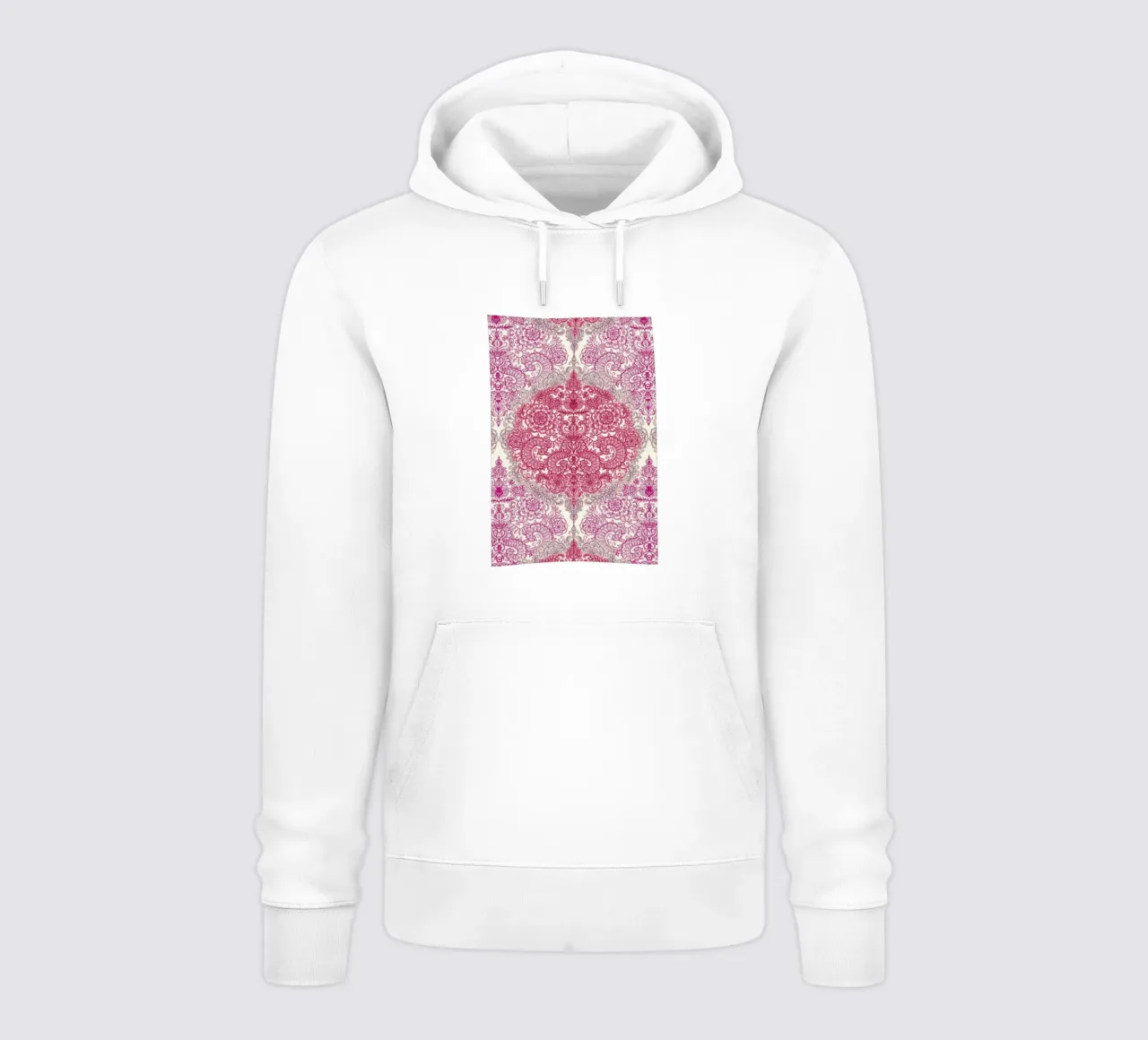 Happy Place Doodle in Pink felpa con cappuccio da Micklyn Le Feuvre