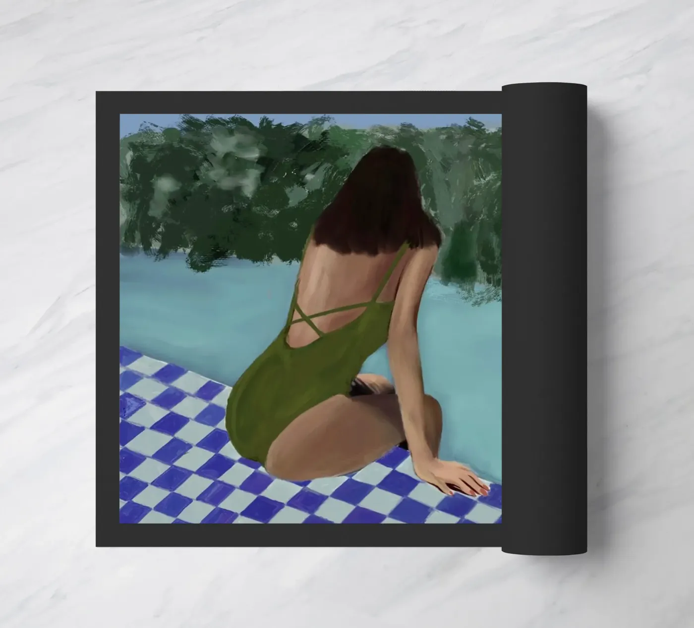 GENEZENDE WATEREN deurmat van OSHEENSGALLERY