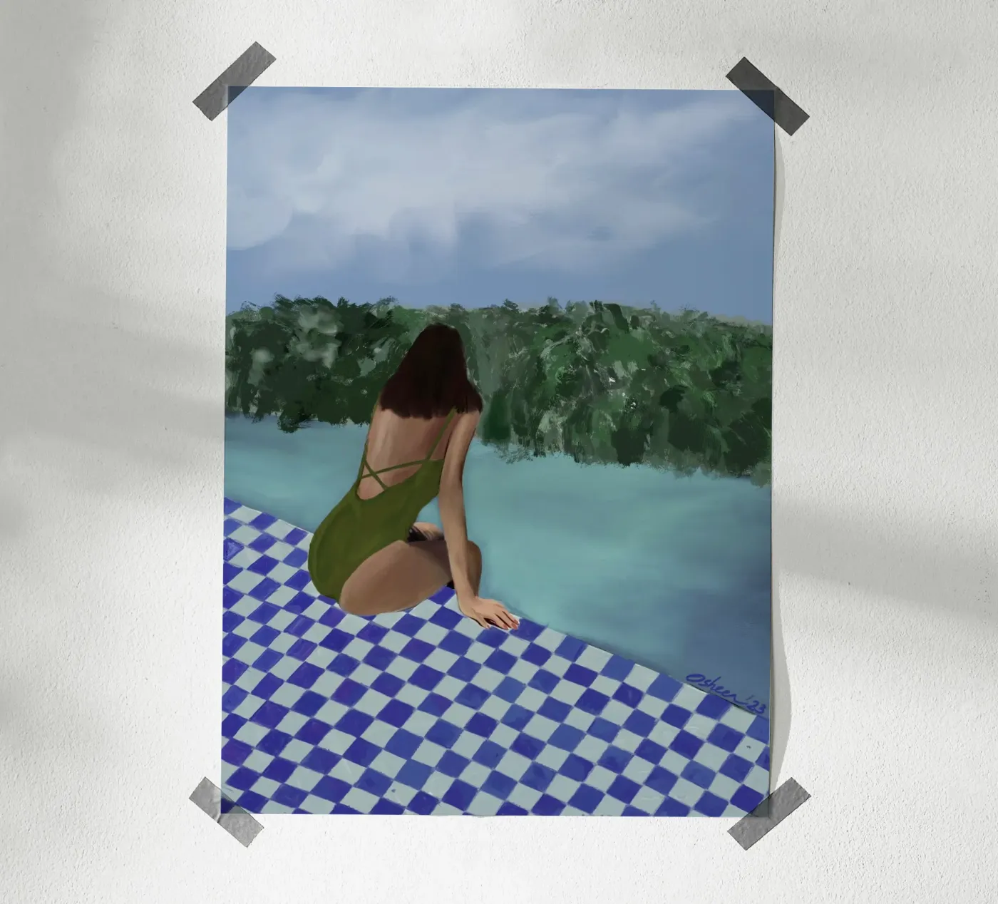 ACQUE CURATIVE poster da OSHEENSGALLERY