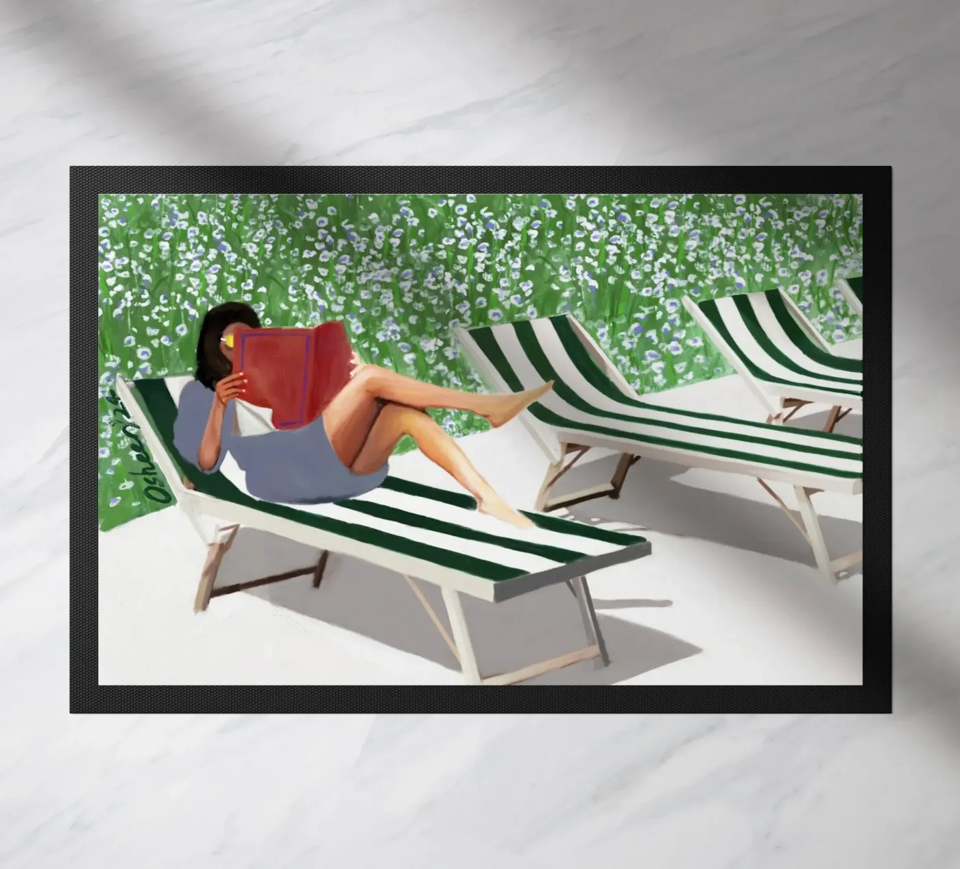 ZONGEKUSTE deurmat van OSHEENSGALLERY