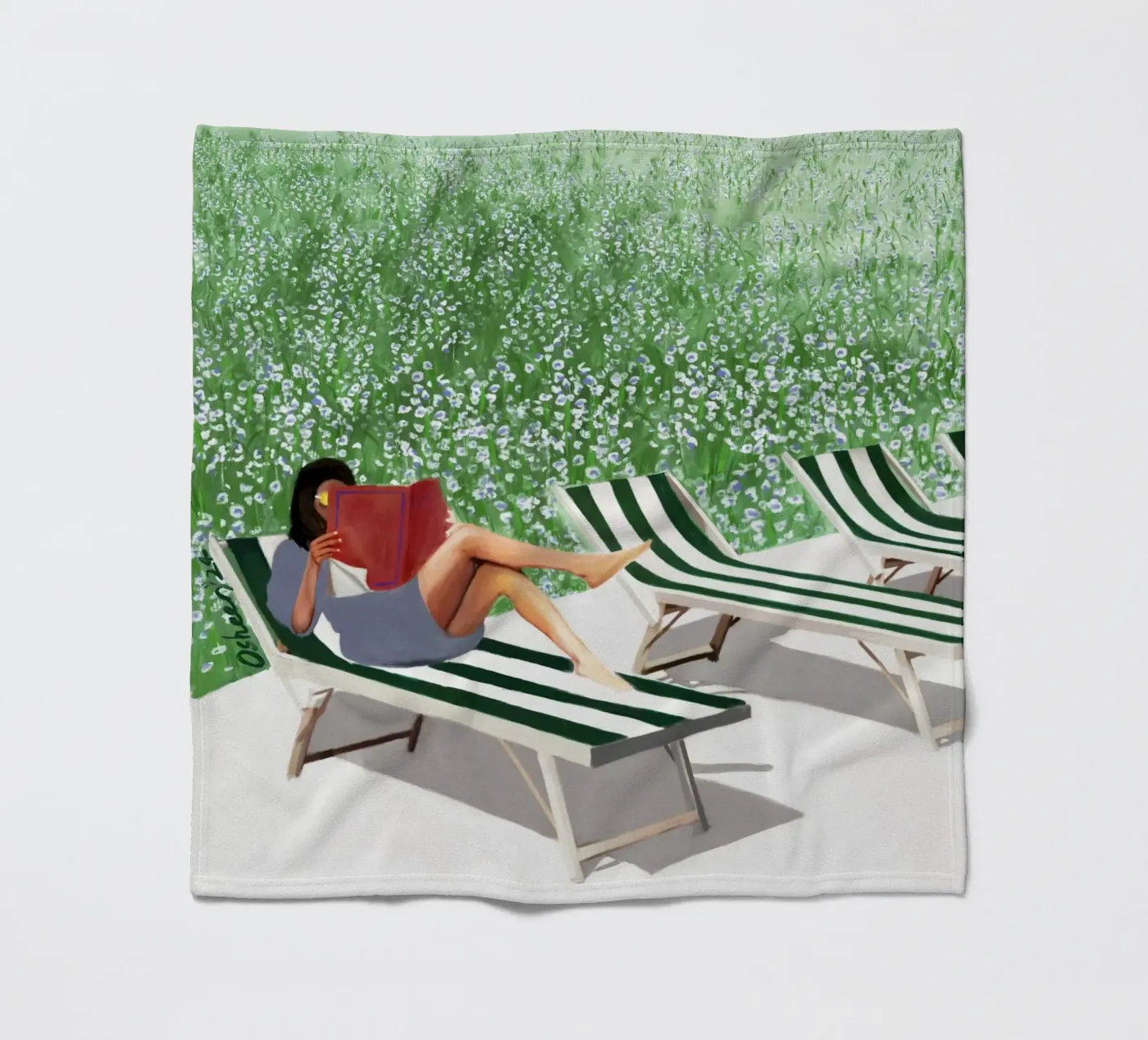 ZONGEKUSTE fleecedeken van OSHEENSGALLERY