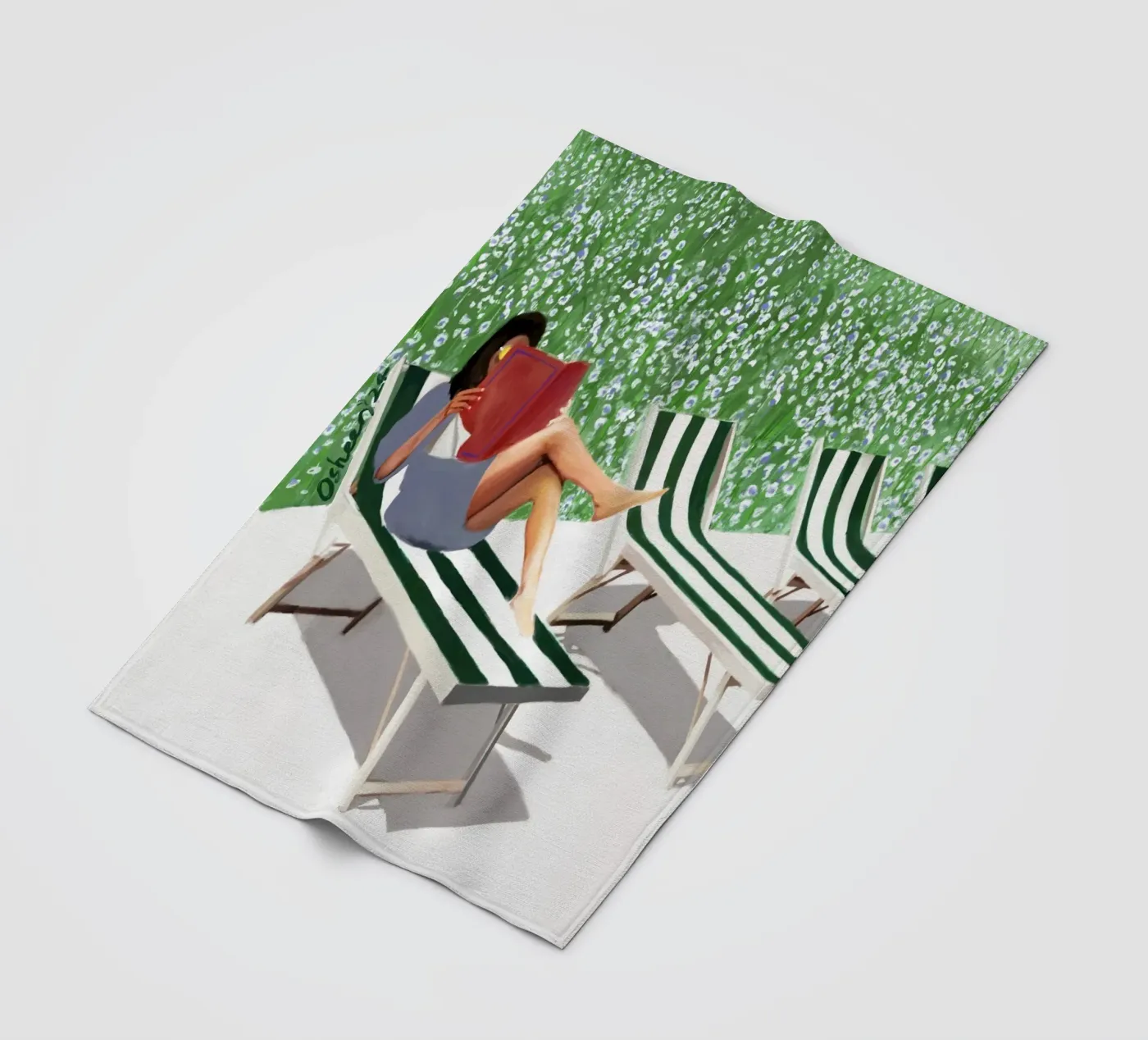 ZONGEKUSTE fleecedeken van OSHEENSGALLERY