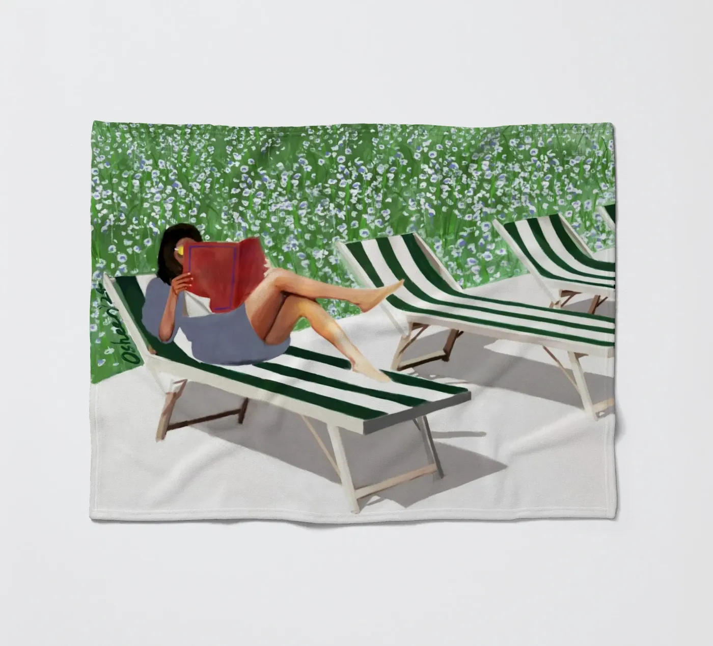 ZONGEKUSTE fleecedeken van OSHEENSGALLERY