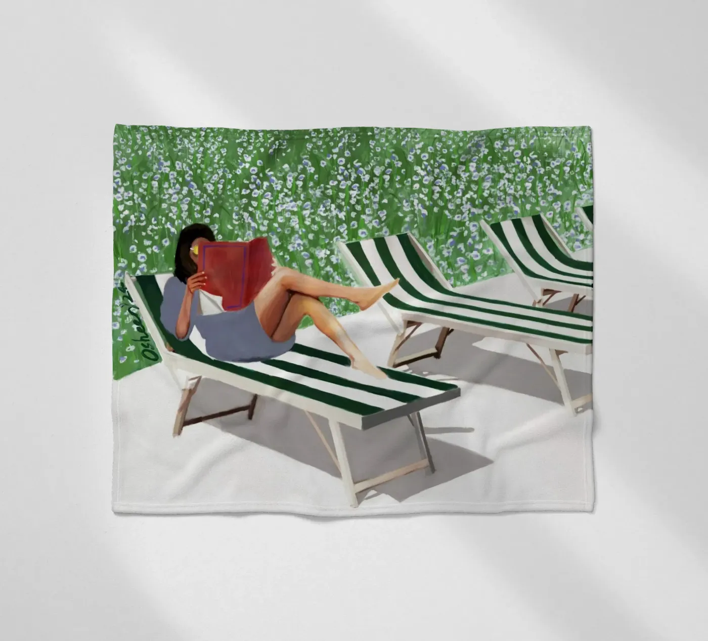 ZONGEKUSTE fleecedeken van OSHEENSGALLERY