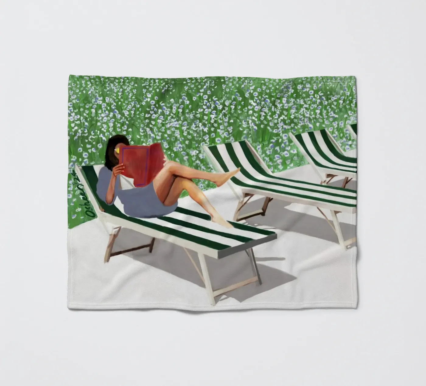 ZONGEKUSTE fleecedeken van OSHEENSGALLERY