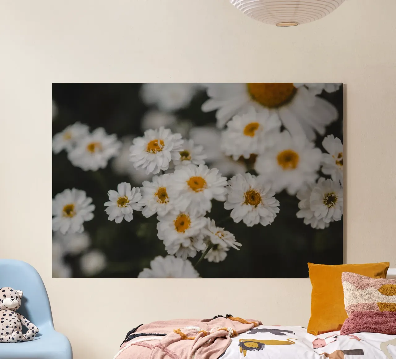 Fiore bianco e giallo plexiglass da Sibbershusum