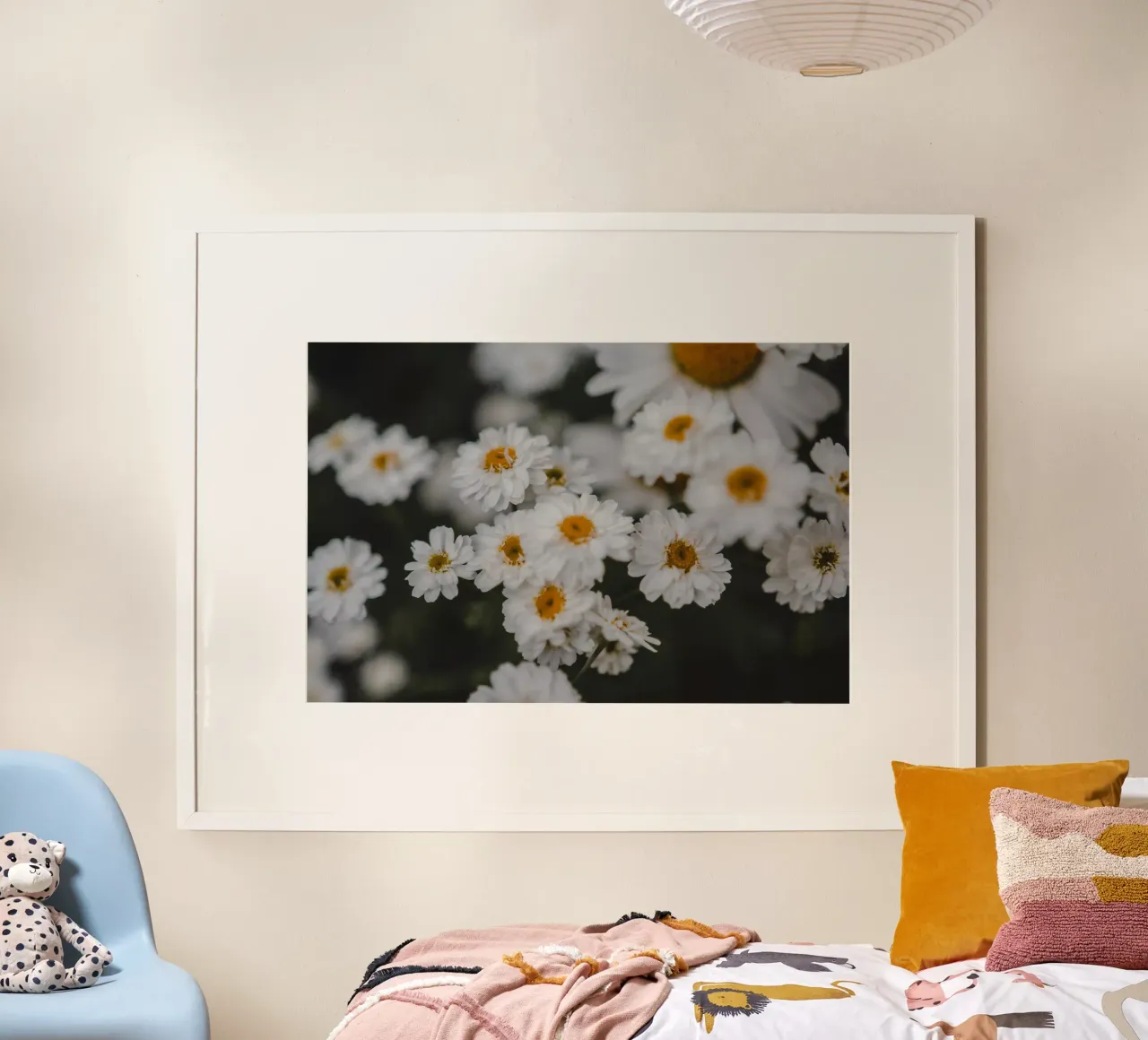 Fiore bianco e giallo poster da Sibbershusum