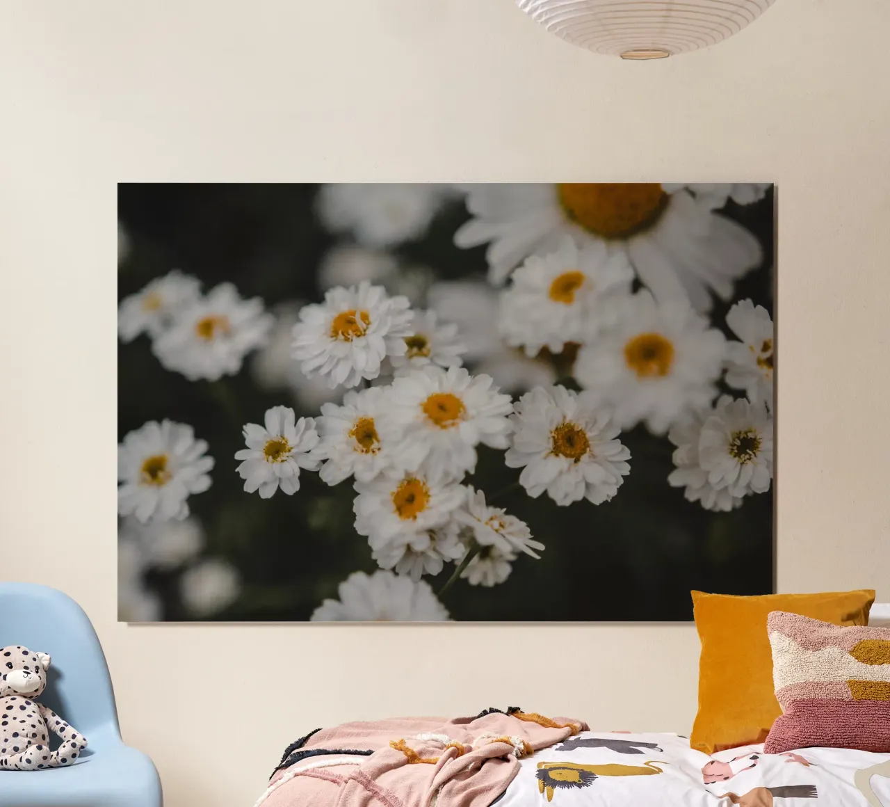 Fiore bianco e giallo poster da Sibbershusum