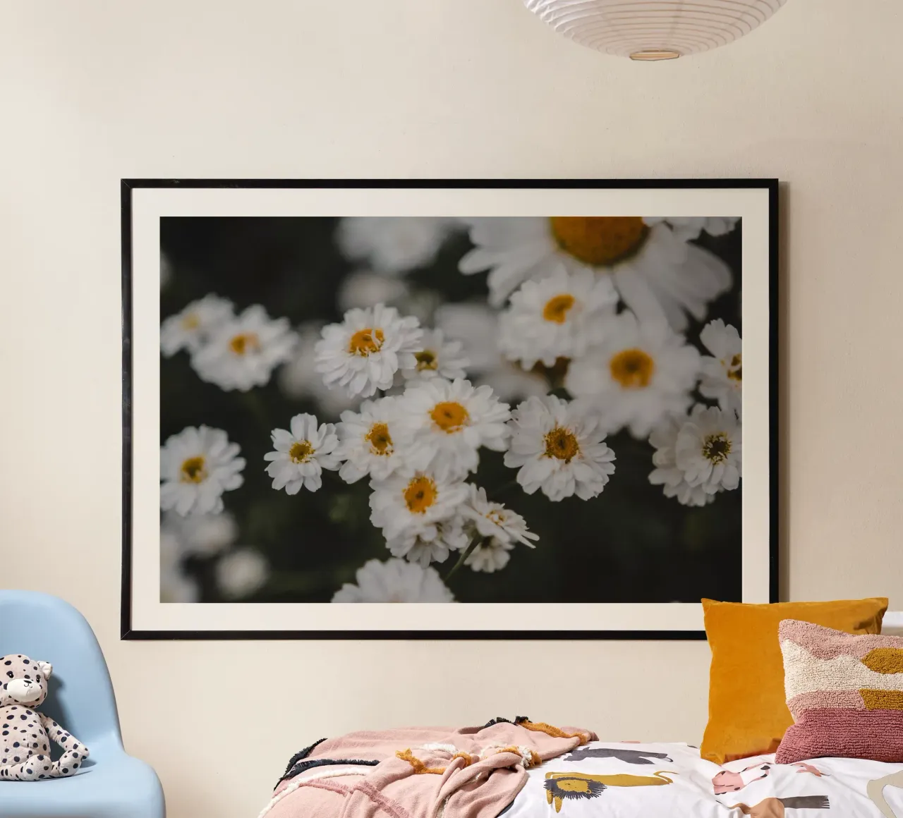 Fiore bianco e giallo poster da Sibbershusum