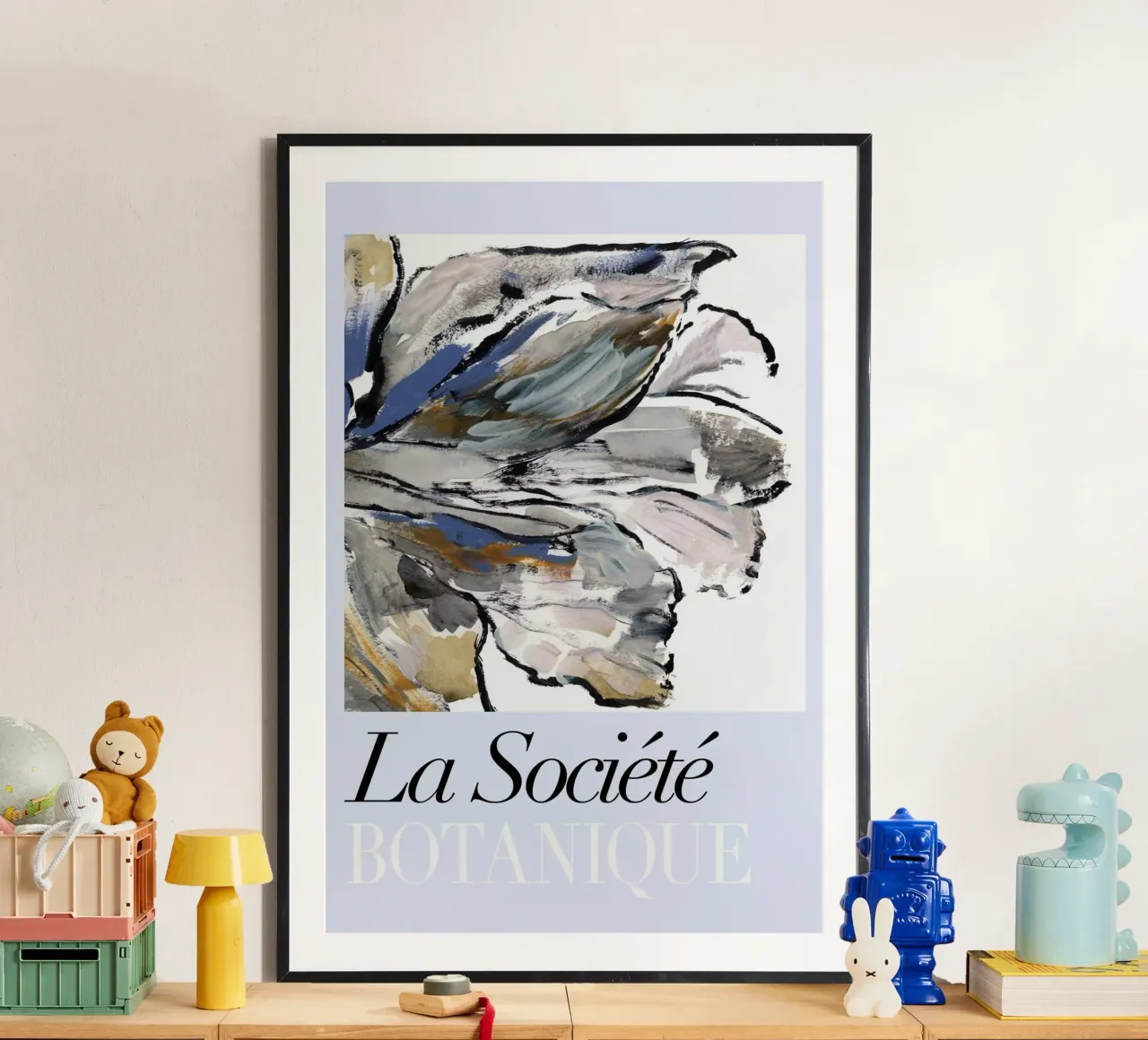 Società Botanica del Fiore Blu I poster con telaio in alluminio da Cartissi