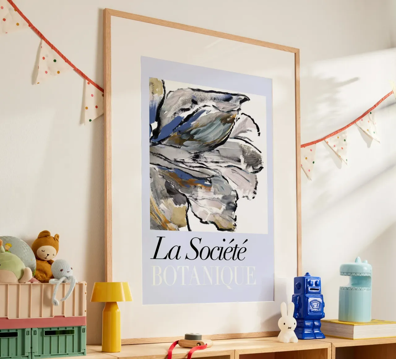 Società Botanica del Fiore Blu I poster con telaio in alluminio da Cartissi