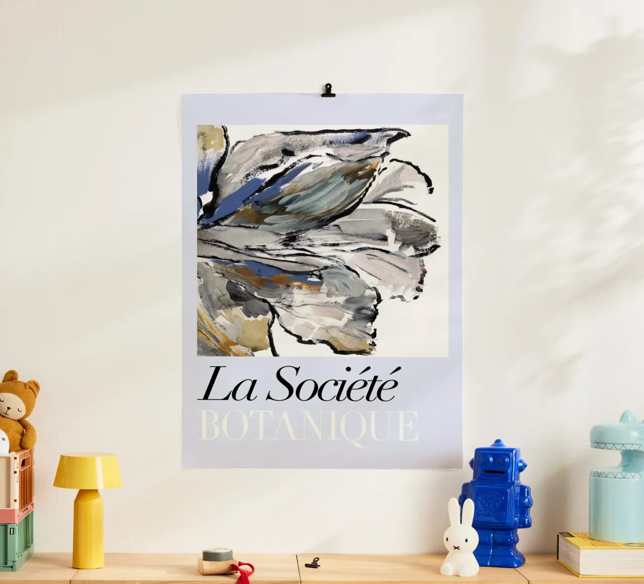 Società Botanica del Fiore Blu I poster con telaio in alluminio da Cartissi