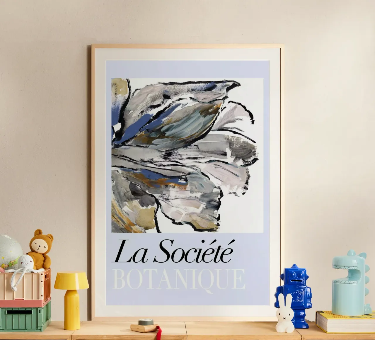 Società Botanica del Fiore Blu I poster con telaio in alluminio da Cartissi