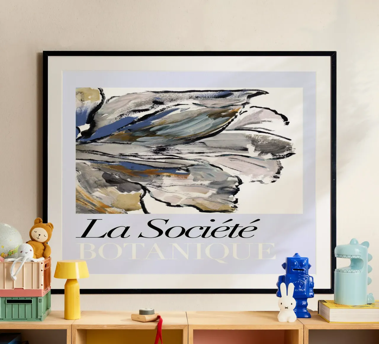 Società Botanica del Fiore Blu I poster con telaio in alluminio da Cartissi