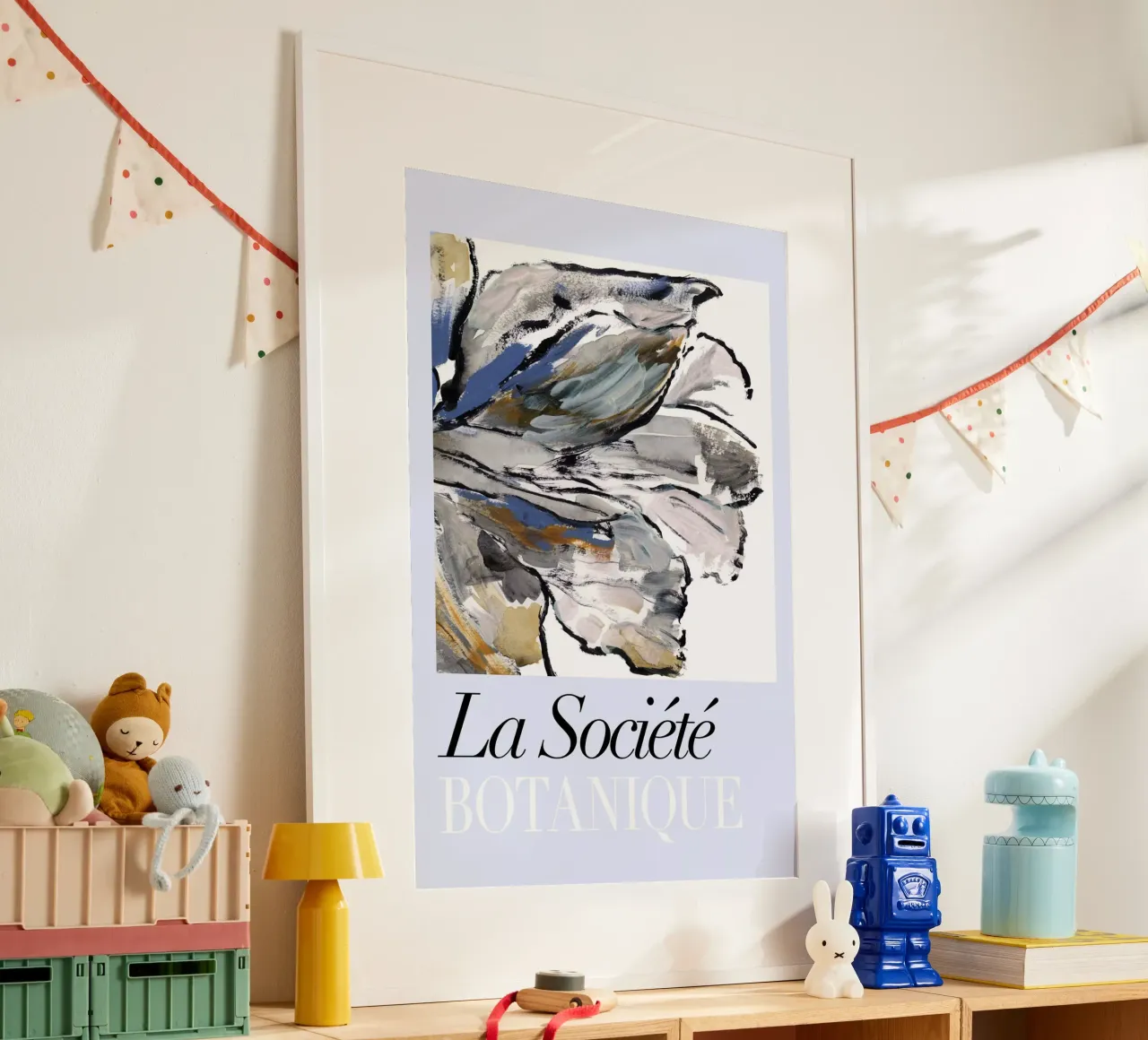 Società Botanica del Fiore Blu I poster con telaio in alluminio da Cartissi