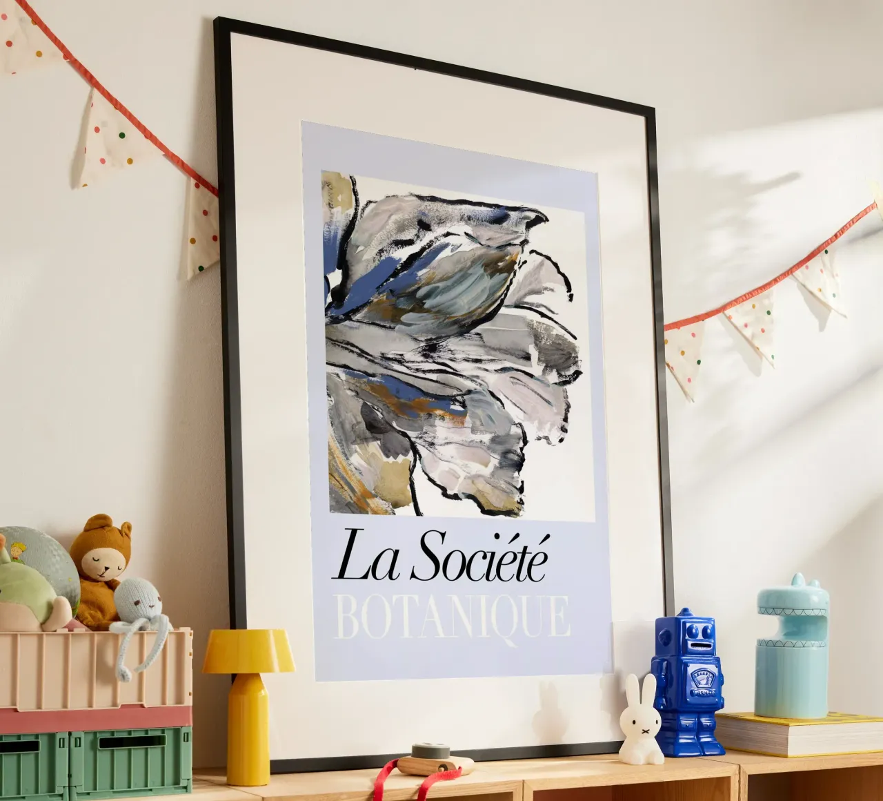 Società Botanica del Fiore Blu I poster con telaio in alluminio da Cartissi