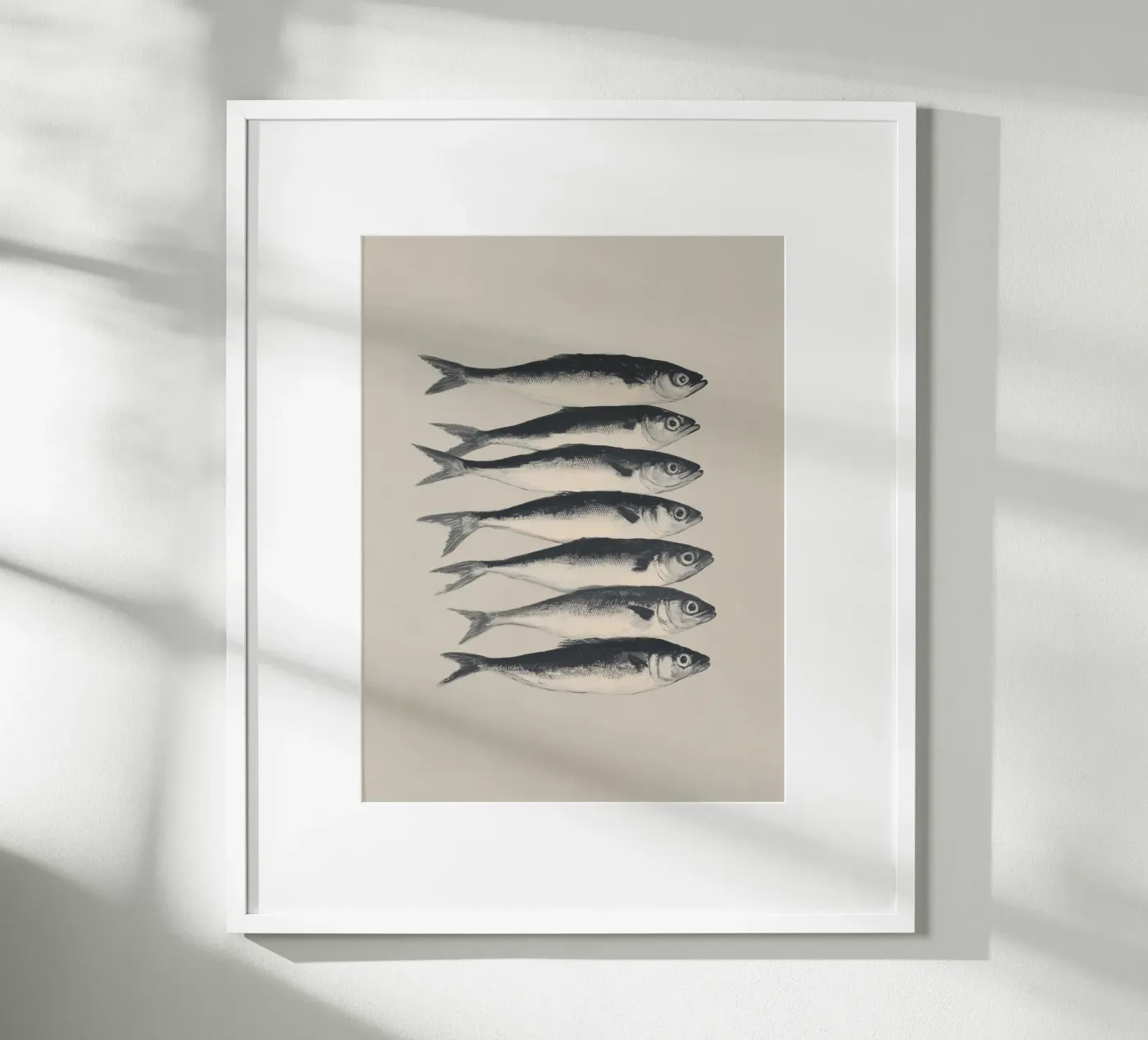 Sette sardine poster da Carinaprint