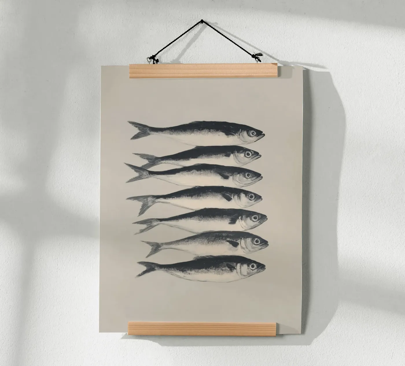 Sette sardine poster da Carinaprint