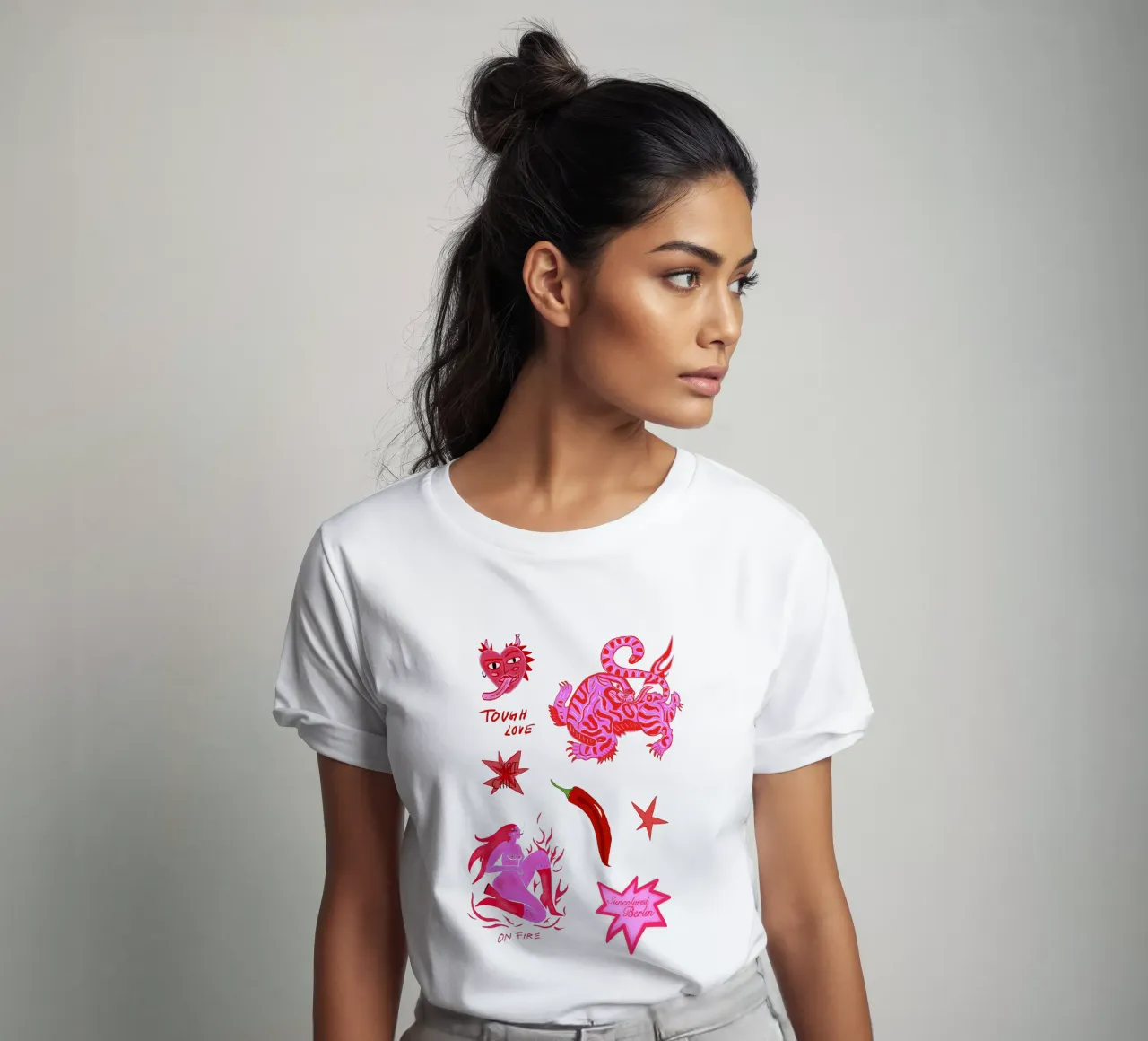 Fierce and Playful: Hot Chili Vibes t-shirt da suncoloredberlin