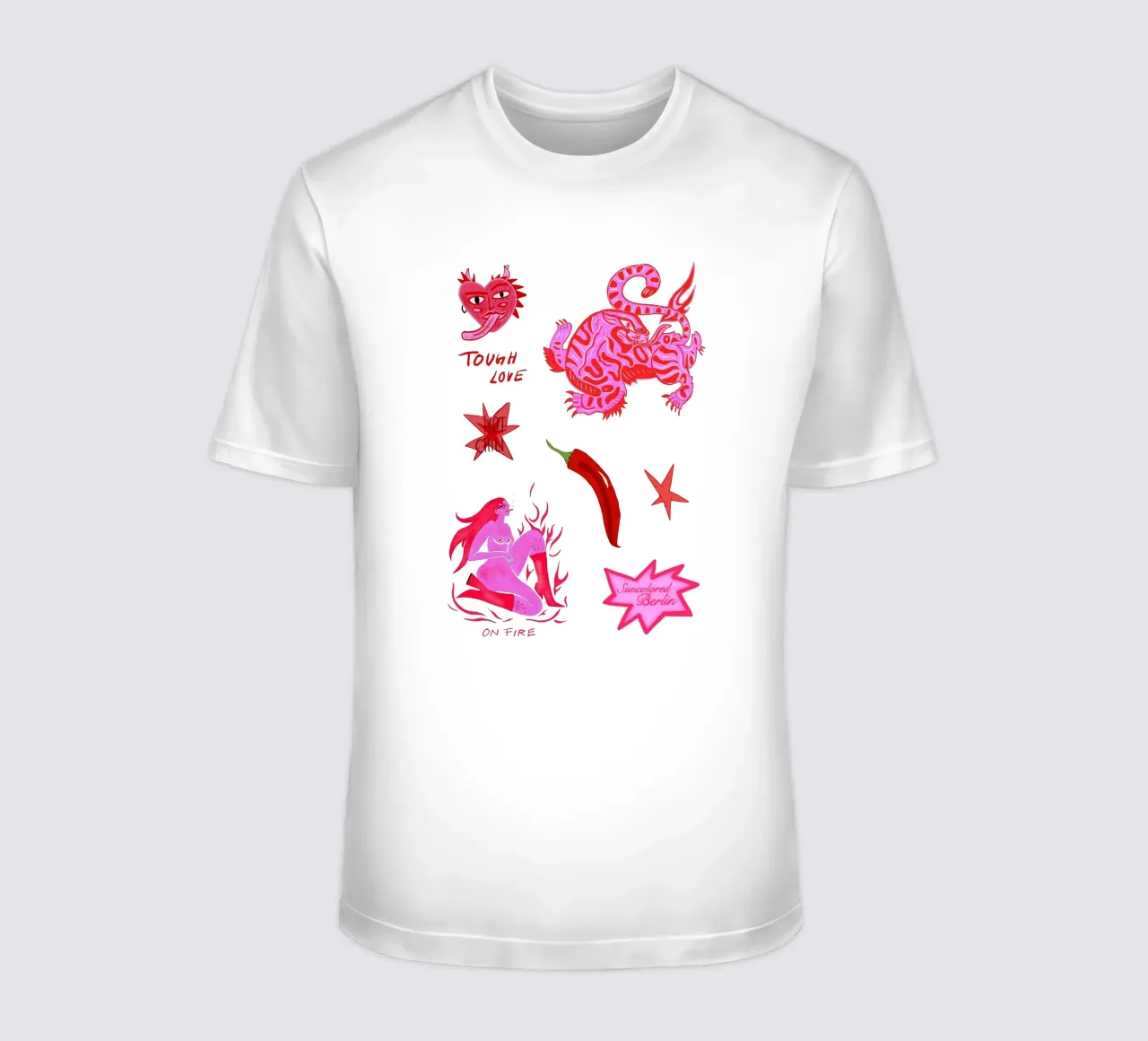 Fierce and Playful: Hot Chili Vibes t-shirt da suncoloredberlin