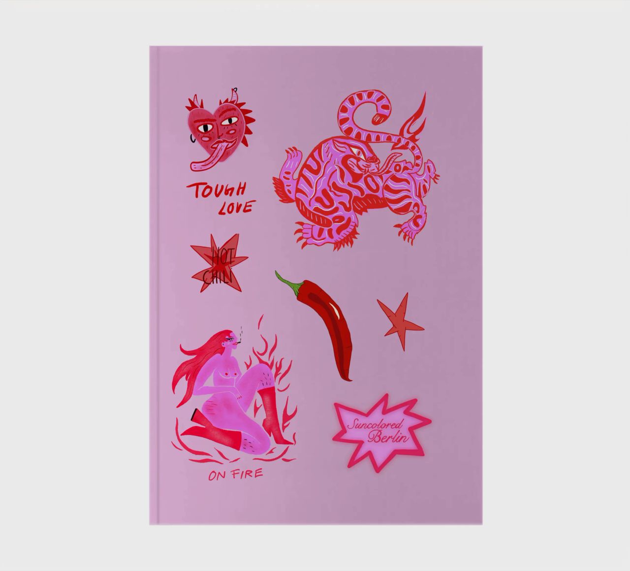 Fierce and Playful: Hot Chili Vibes notebook by suncoloredberlin