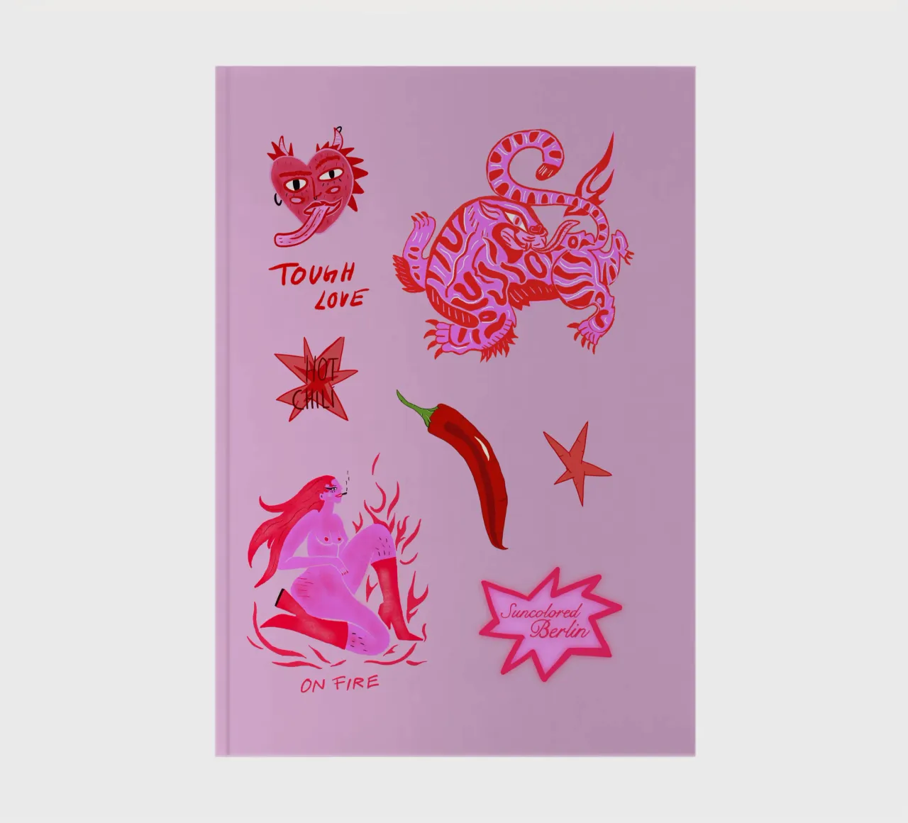 Fierce and Playful: Hot Chili Vibes notitieboek van suncoloredberlin