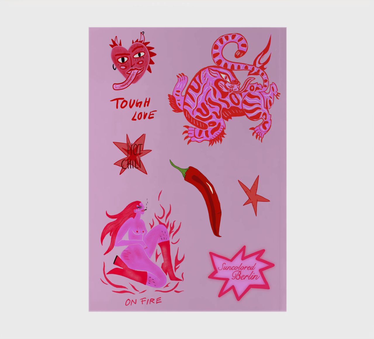 Fierce and Playful: Hot Chili Vibes notebook by suncoloredberlin