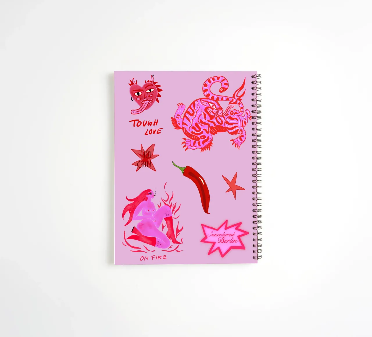 Fierce and Playful: Hot Chili Vibes diario ad anelli da suncoloredberlin
