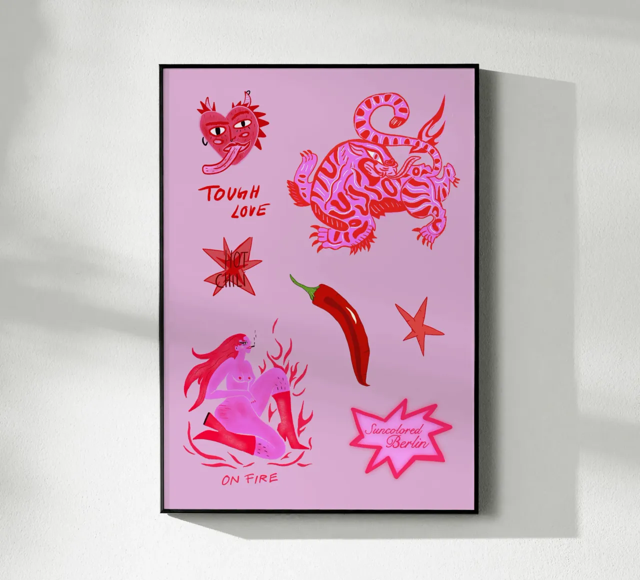 Fierce and Playful: Hot Chili Vibes plexiglass da suncoloredberlin