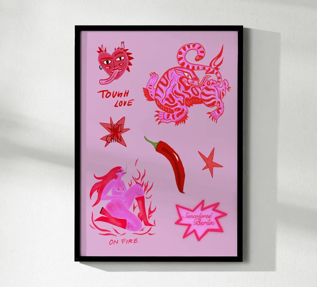 Fierce and Playful: Hot Chili Vibes carta hahnemühle da suncoloredberlin