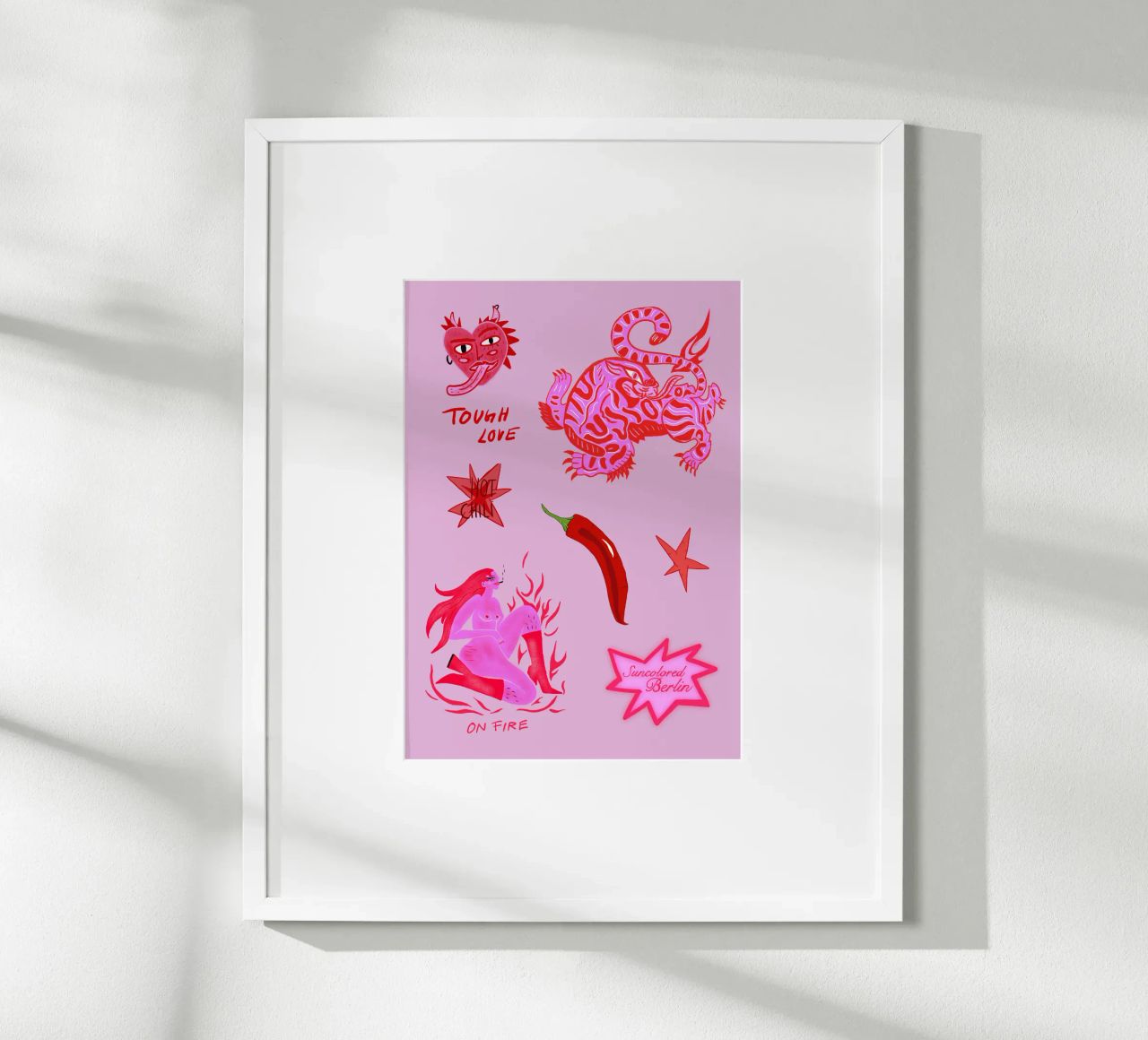 Fierce and Playful: Hot Chili Vibes Hahnemühle von suncoloredberlin