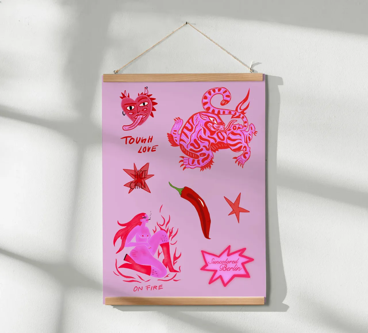 Fierce and Playful: Hot Chili Vibes carta hahnemühle da suncoloredberlin