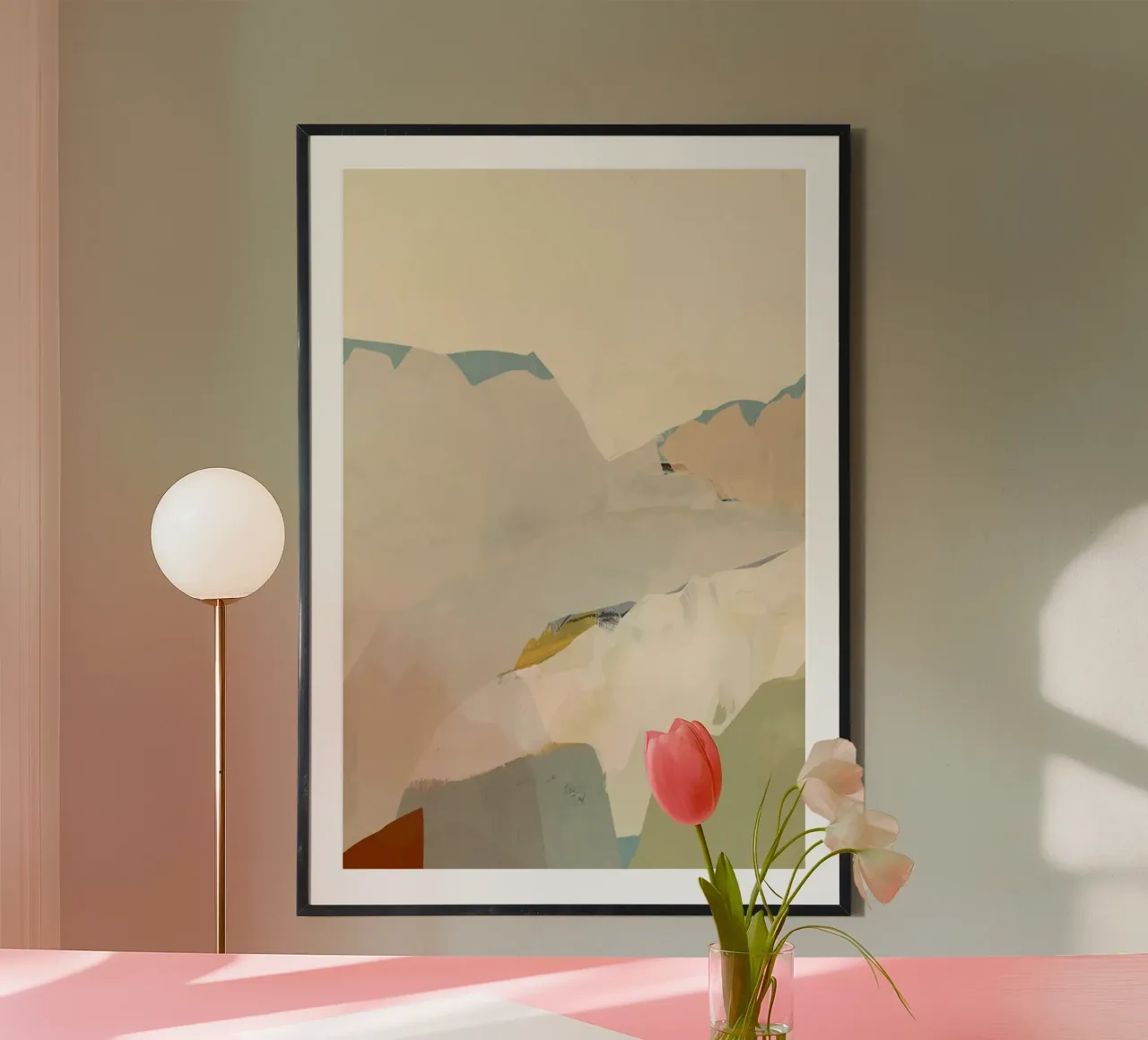 Catena montuosa Peachy II poster da Cartissi